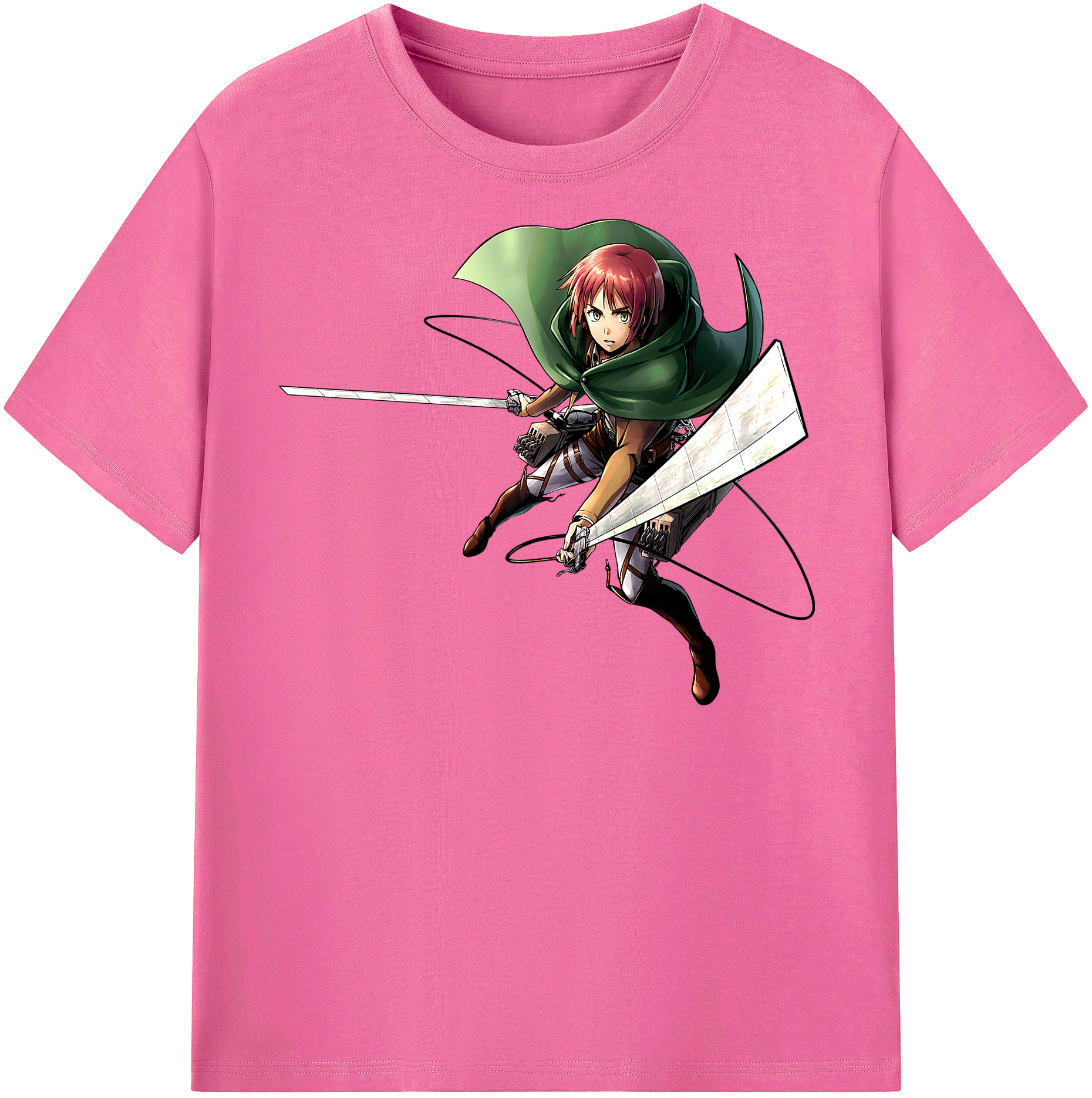 （画像用） 進撃の巨人 Attack on Titan レディースカジュアルプリントTシャツ（綿100％）